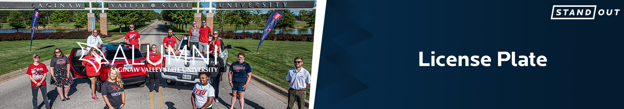 license plate banner: long